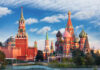 Kremlin and Saint Basil's Cathedral in Moscow, Russia.