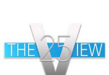 The View 25th anniversary logo