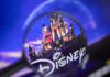 Disney castle logo magnified under a lens.