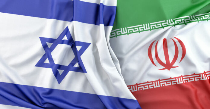 Israel, Iran Flags