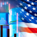 U.S. Eyes Iran’s Frozen Billions to Pay for Gulf War Damage Oil barrels, American flag, and financial graphs.