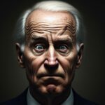 Close-up portrait of an elderly man with a serious expression and dramatic lighting