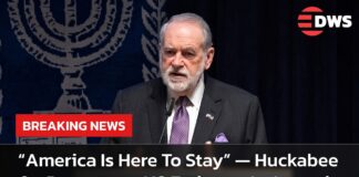 FULL SPEECH: Mike Huckabee Announces Permanent US Embassy Project In Jerusalem | DWS News | AC1F
