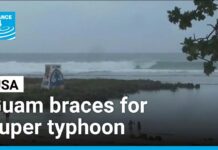 Record Typhoon, Deafening DC Quiet Guam on alert as Super Typhoon Bavi closes in • FRANCE 24 English