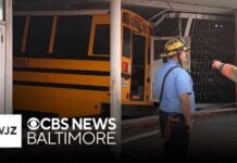 Maryland School for the Blind bus crashes into building, 3 hurt