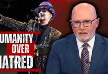 Stage Exit After Explosive AI Release Boy George defies anti-Israel mob with ‘humanity over hatred’ message