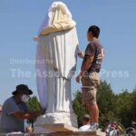 Bosnia investigates Virgin Mary statue desecration in the village of Medjugorje