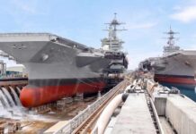 Cost Overruns, Fleet Falls Behind US Navy Relaunches Gigantic Supercarrier After Dry Dock Repairs