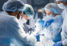 surgeons performing an operation