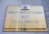 Department of Health and Human Services building plaque