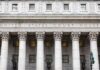United States courthouse facade with Corinthian columns