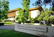 California Institute of Technology campus building with trees
