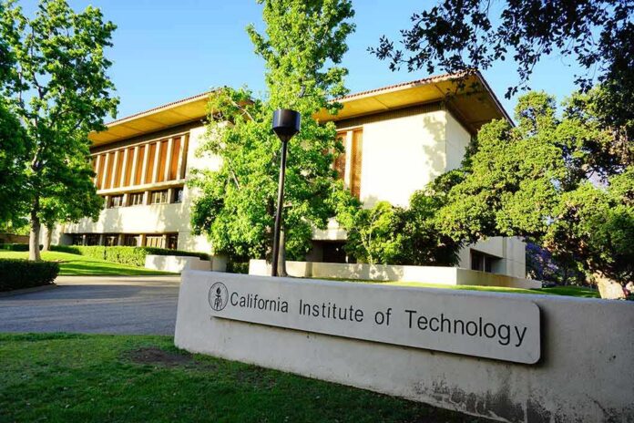 California Institute of Technology campus building with trees