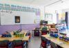 6-Year-Old’s Words After Shooting Teacher Revealed Elementary classroom with arranged desks and colorful supplies